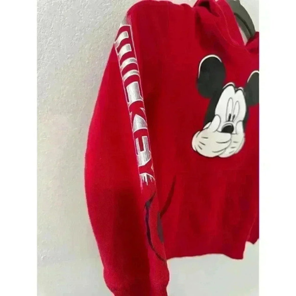 Disney Mickey Mouse Face Cover Youth Hoodie with Sleeve Print - Picture 4 of 6